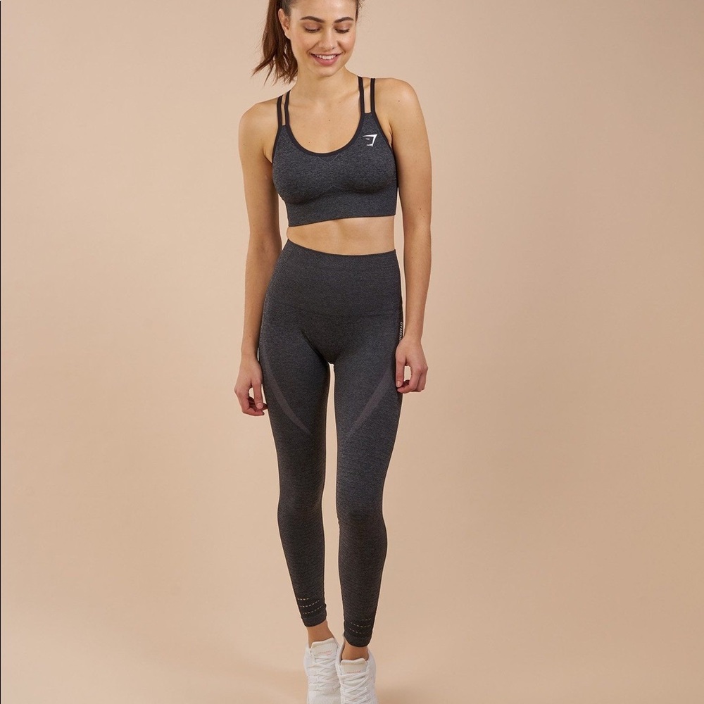 Gymshark Highwaisted Seamless Grey Tights